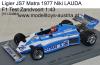 Ligier JS7 Matra 1977 Niki LAUDA F1 Test Zandvoort 1:43