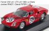 Ferrari 250 LM / 275 LM 1964 Le Mans Jochen RINDT / David PIPER 1:43 Best Ferrari 250 LM / 275 LM 1964 Le Mans Jochen RINDT / David PIPER 1:43 Best