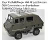 Steyr Puch Haflinger 700 AP clossed ÖBH Austrian Armed Forces RADIO CAR olive 1:18 Schuco Steyr Puch Haflinger 700 AP clossed ÖBH Austrian Armed Forces RADIO CAR olive 1:18 Schuco