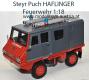 Steyr Puch Haflinger 700 AP geschlossen FEUERWEHR rot 1:18 Schuco Steyr Puch Haflinger 700 AP geschlossen FEUERWEHR rot 1:18 Schuco