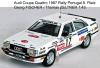 Audi Coupe Quattro 1987 Rally Portugal 6. Platz Georg FISCHER / Thomas ZELTNER 1:43 Audi Coupe Quattro 1987 Rally Portugal 6. Platz Georg FISCHER / Thomas ZELTNER 1:43
